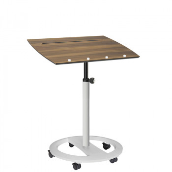 officeplus Sitz-Stehpult rolls drive R3-D2-13 Gestell lichtgrau zwetschge-dekor bei Buero-Ideen und Büro-GOERTZ in Darmstadt